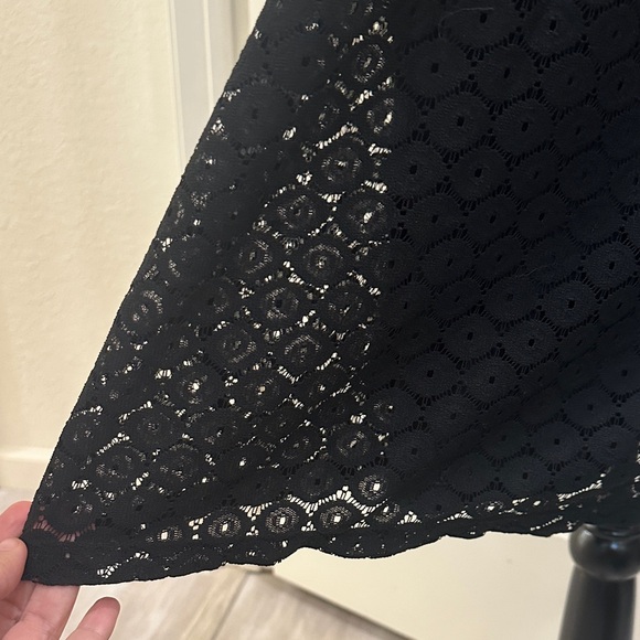 Tacera Black A-line Long Sleeve Lace Midi Dress XL - Picture 3 of 12